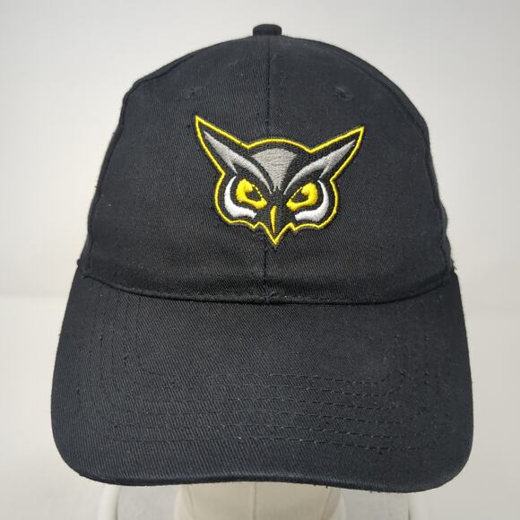 Hoots Strapback Baseball Cap Black One Size Adjustable Associated Premium Corp. - Picture 2 of 9